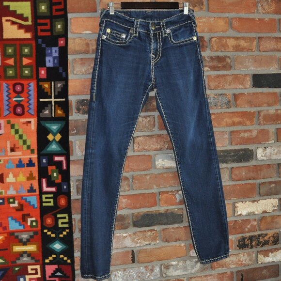 True Religion Super-T Large Stitch Geno Relaxed Slim Blue 29 - Picture 7 of 14